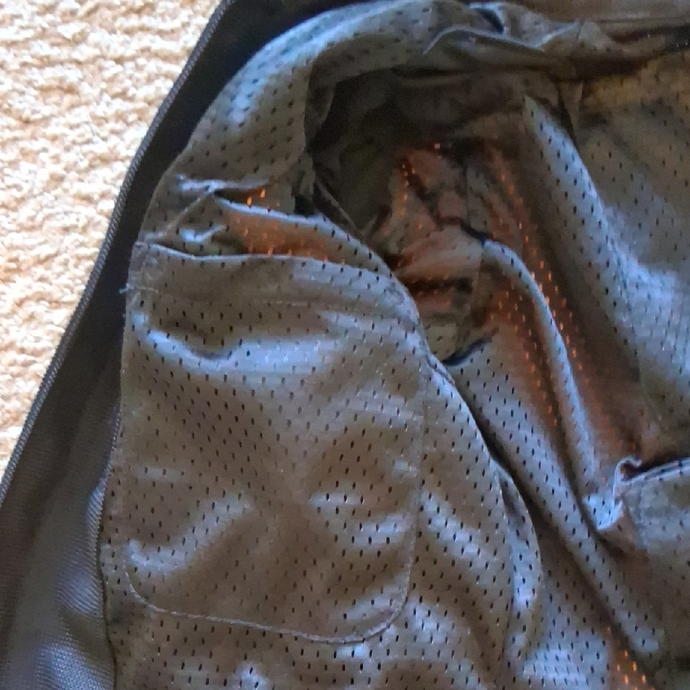 Harley-Davidson Black Mesh Bomber Style Biker Jacket with White Logo - Picture 8 of 13